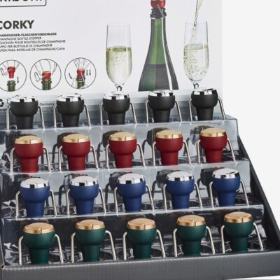 Champagnepropper i forskellige farver